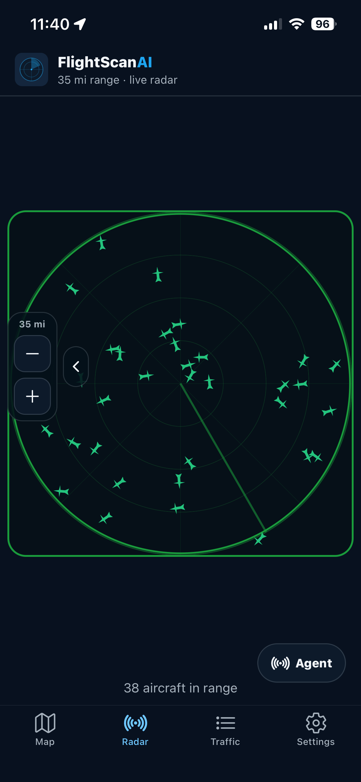 Radar tab